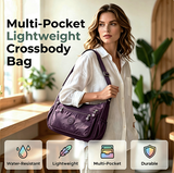 { Pack 2} MULTI-POCKET LIGHTWEIGHT CROSSBODY BAG
