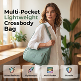 { Pack 2} MULTI-POCKET LIGHTWEIGHT CROSSBODY BAG