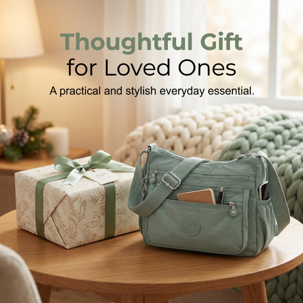 { Pack 2} MULTI-POCKET LIGHTWEIGHT CROSSBODY BAG