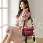 { Pack 2 } Women Soft PU Lightweight Crossbody Bag – Multiple Pockets
