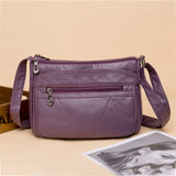 { Pack 2 } Women Soft PU Lightweight Crossbody Bag – Multiple Pockets