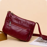 { Pack 2 } Women Soft PU Lightweight Crossbody Bag – Multiple Pockets