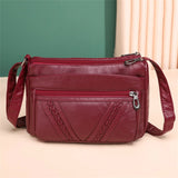 { Pack 2 } Women Soft PU Lightweight Crossbody Bag – Multiple Pockets