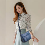 { Pack 2 } Women Soft PU Lightweight Crossbody Bag – Multiple Pockets