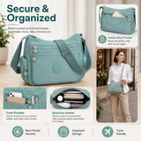 { Buy 1 Get 1 Free } Lightweight Nylon Crossbody Bag – Multi-Pocket, Water-Resistant, Adjustable