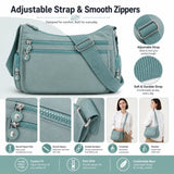 { Buy 1 Get 1 Free } Lightweight Nylon Crossbody Bag – Multi-Pocket, Water-Resistant, Adjustable
