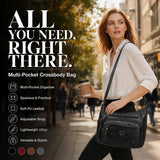 { Pack 2 } Women Soft PU Lightweight Crossbody Bag – Multiple Pockets