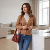 { Pack 2 } Women Soft PU Lightweight Crossbody Bag – Multiple Pockets