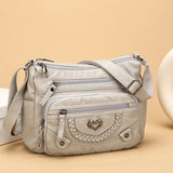 { Pack 2 } Women Soft PU Lightweight Crossbody Bag – Multiple Pockets